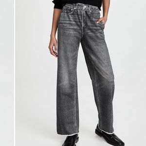 rag & bone Miramar wide leg pants - black magic
